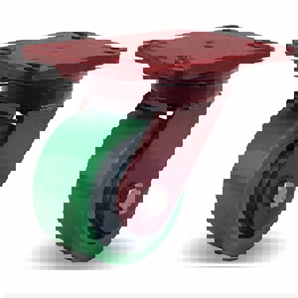 Swivel Top Plate Caster: Polyurethane, 4